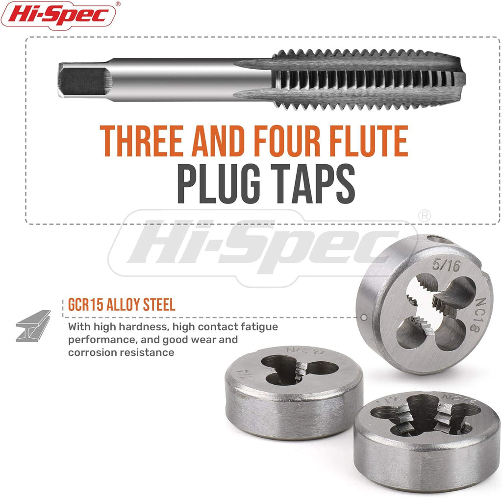 39 Piece SAE & Metric Tap & Die Set B6734