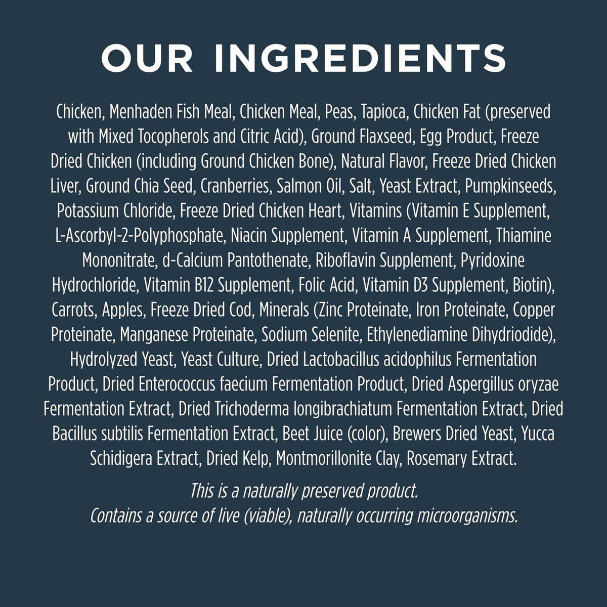 Grain Free Chicken Dry Dog Food H3556