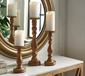 Set of 3 Pedestal Candle Holders A1974