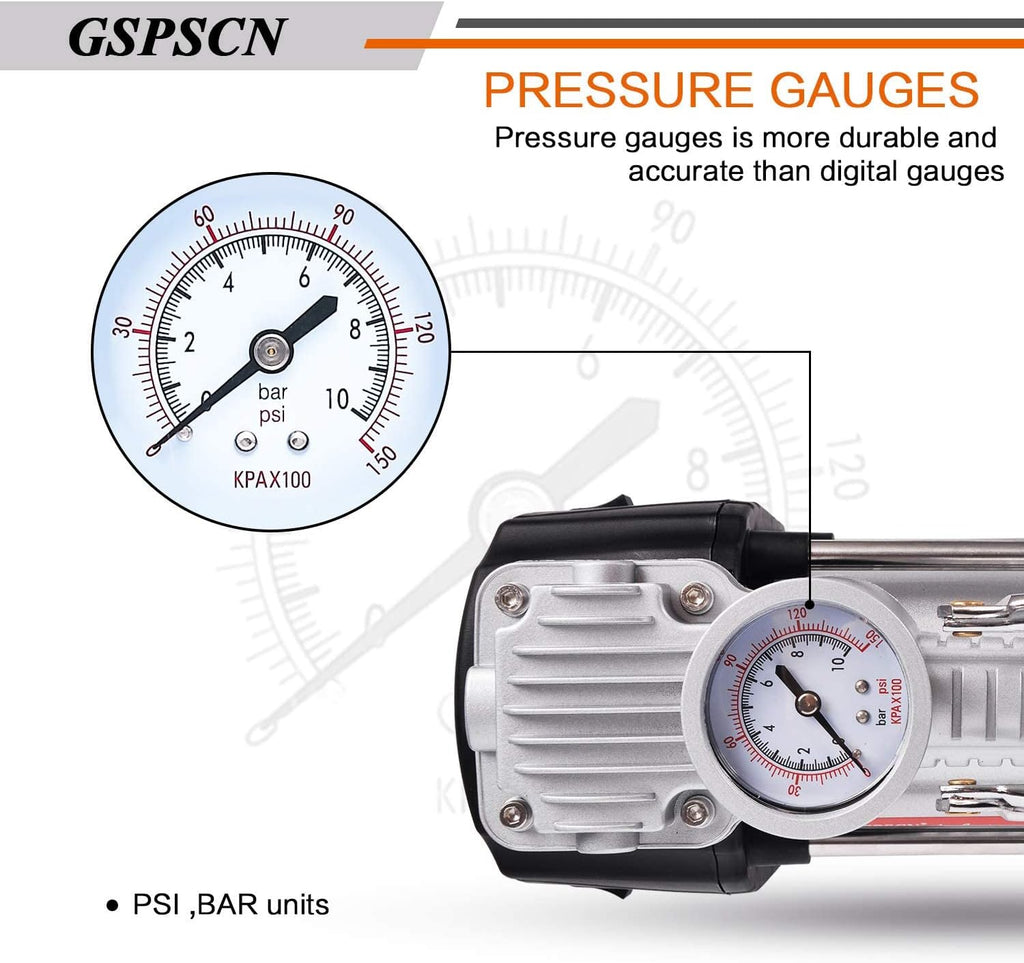Portable Double Cylinder 12V 150 PSI Tire Inflator Z525