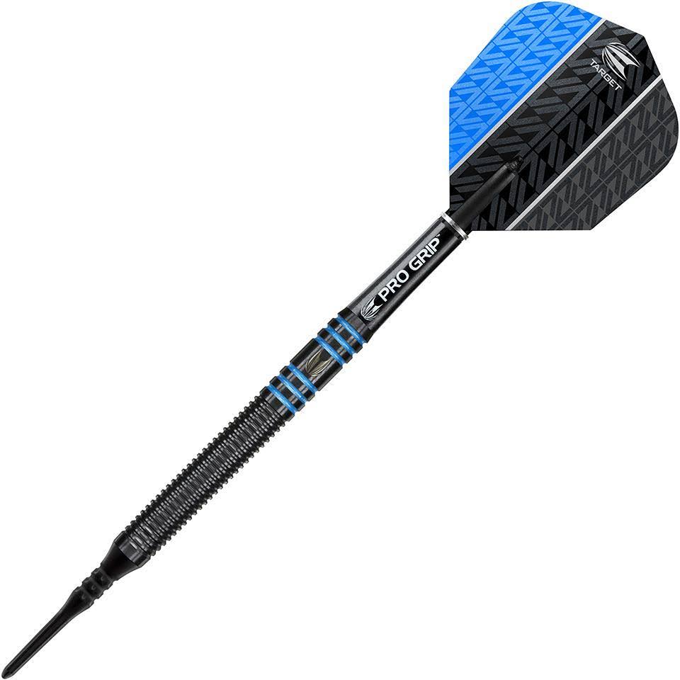 Black Blue 2BA Soft Tip Darts 18g J5491
