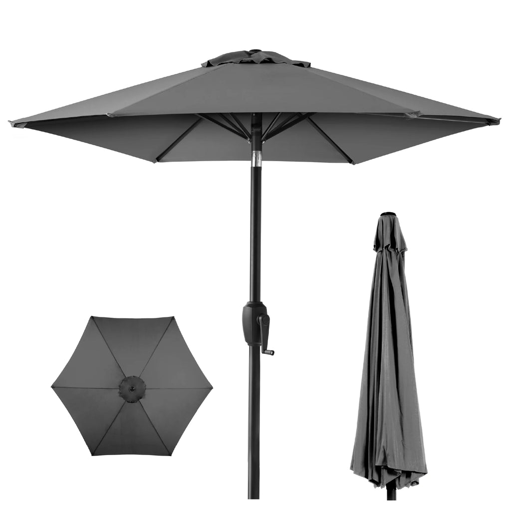 7.5ft Heavy-Duty Outdoor Patio Umbrella L856236