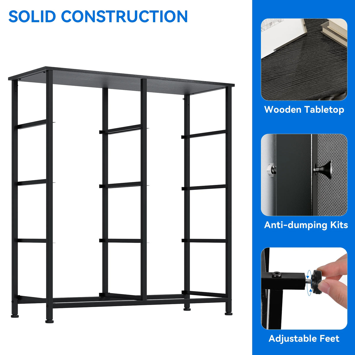 8 Drawer Fabric Storage Dresser with Steel Frame T7218