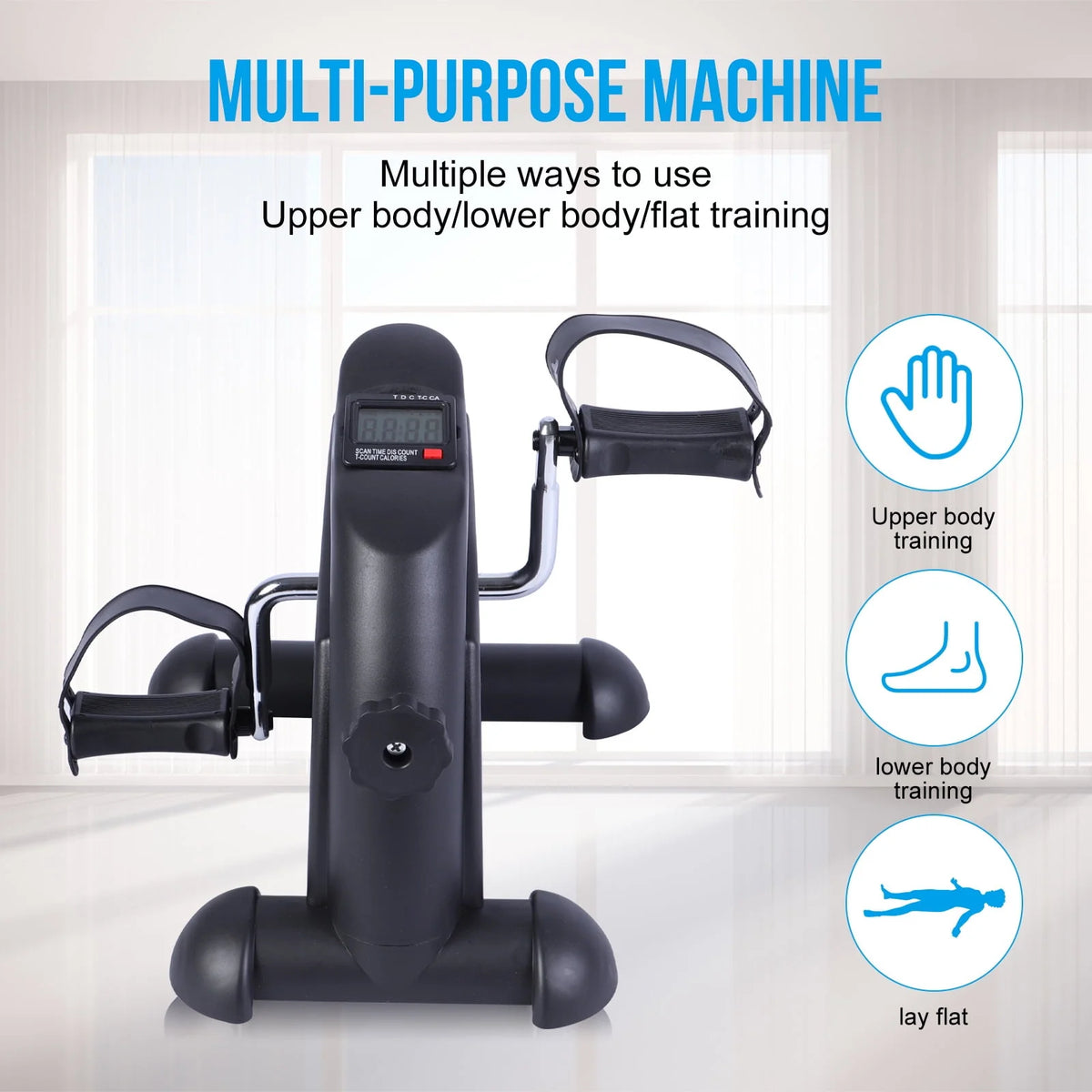 Mini Exercise Bike Pedal Exerciser with LCD Screen N56983