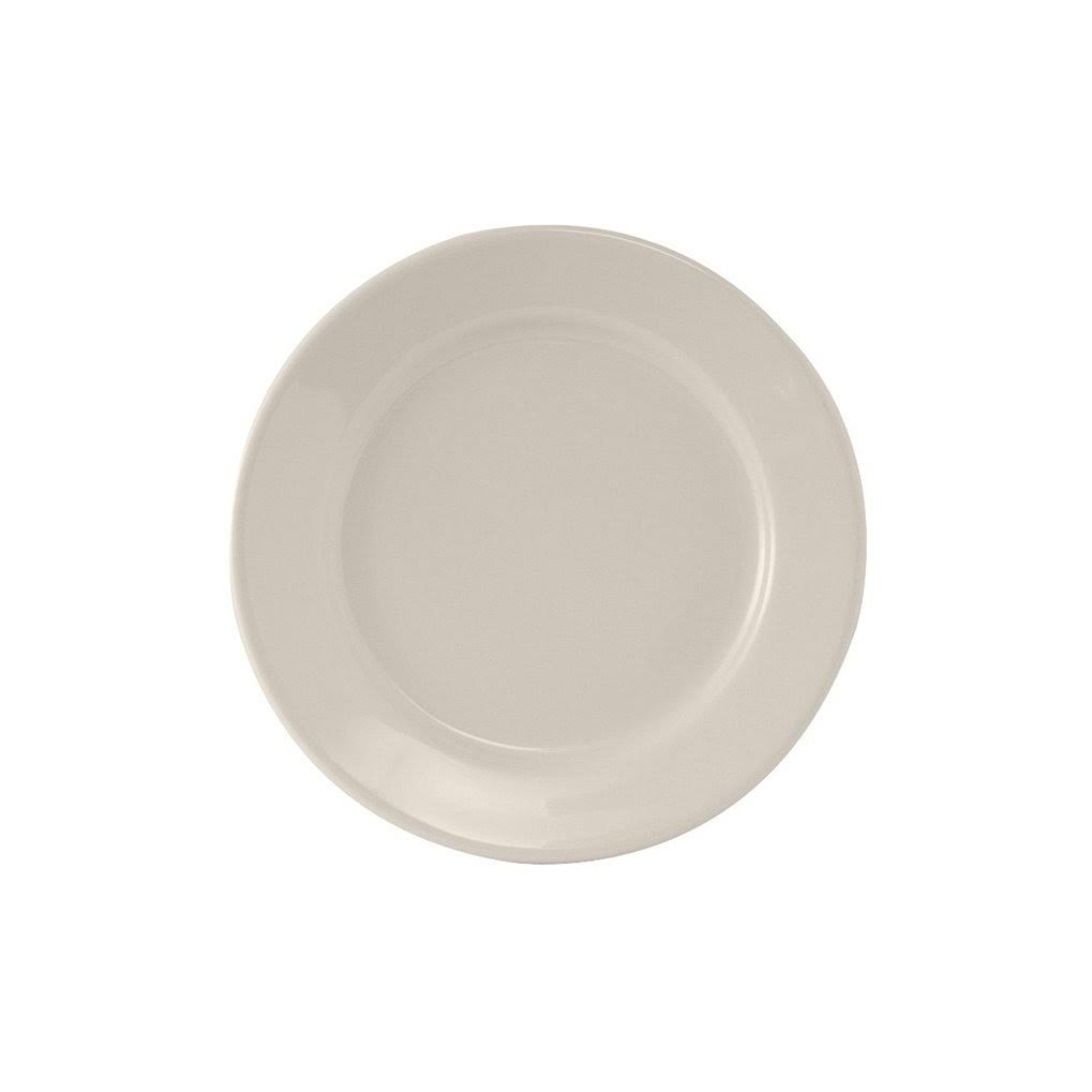 7 1/8 inch Wide Rim Plate in Eggshell American White, Case of 36 P8155