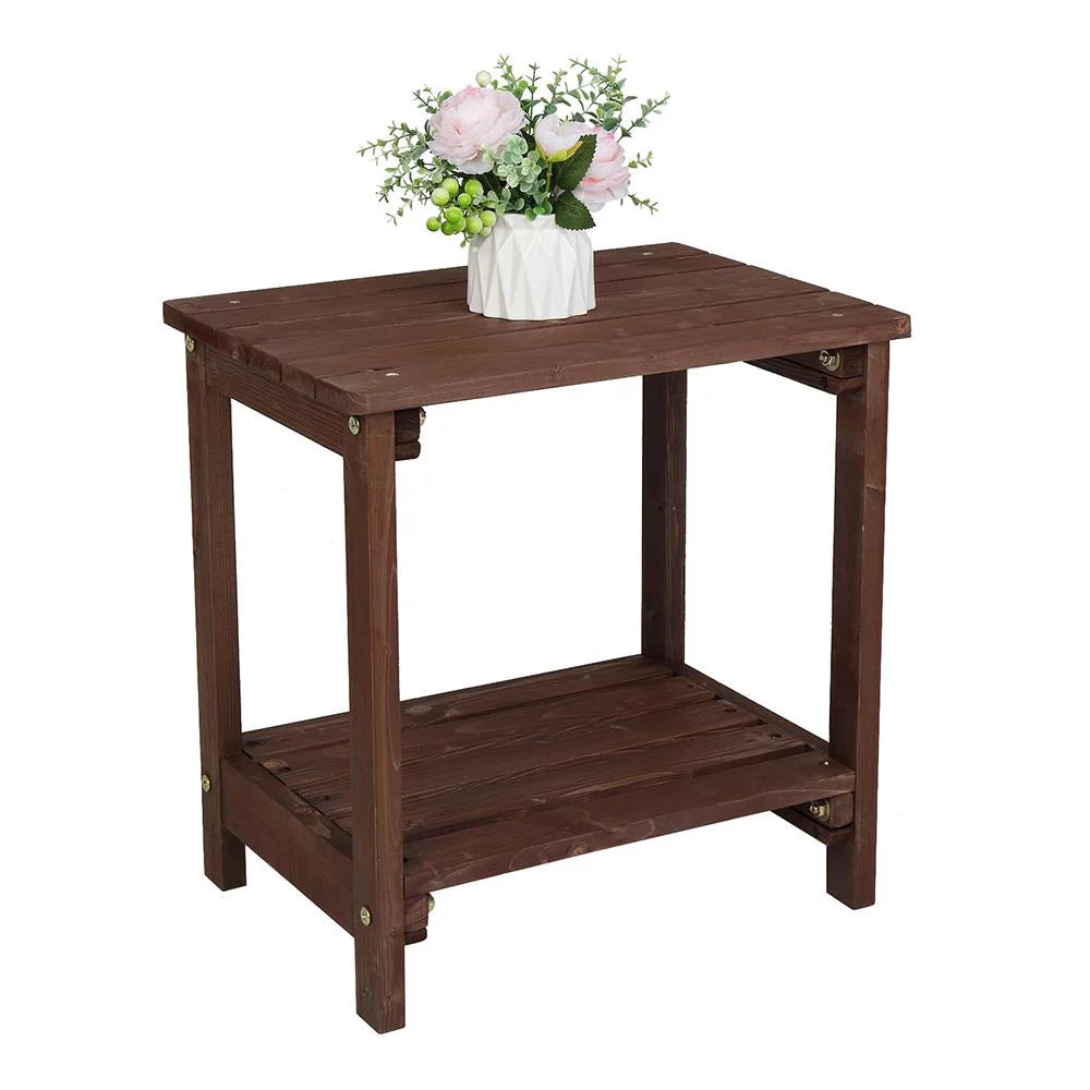 Wood 19 Rectangular Side Table C697626