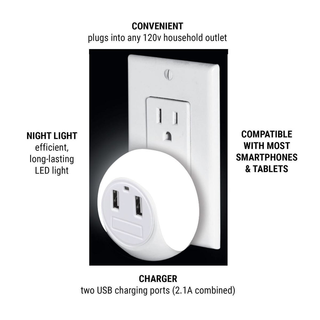 USB Port Charger and Night Light I43255