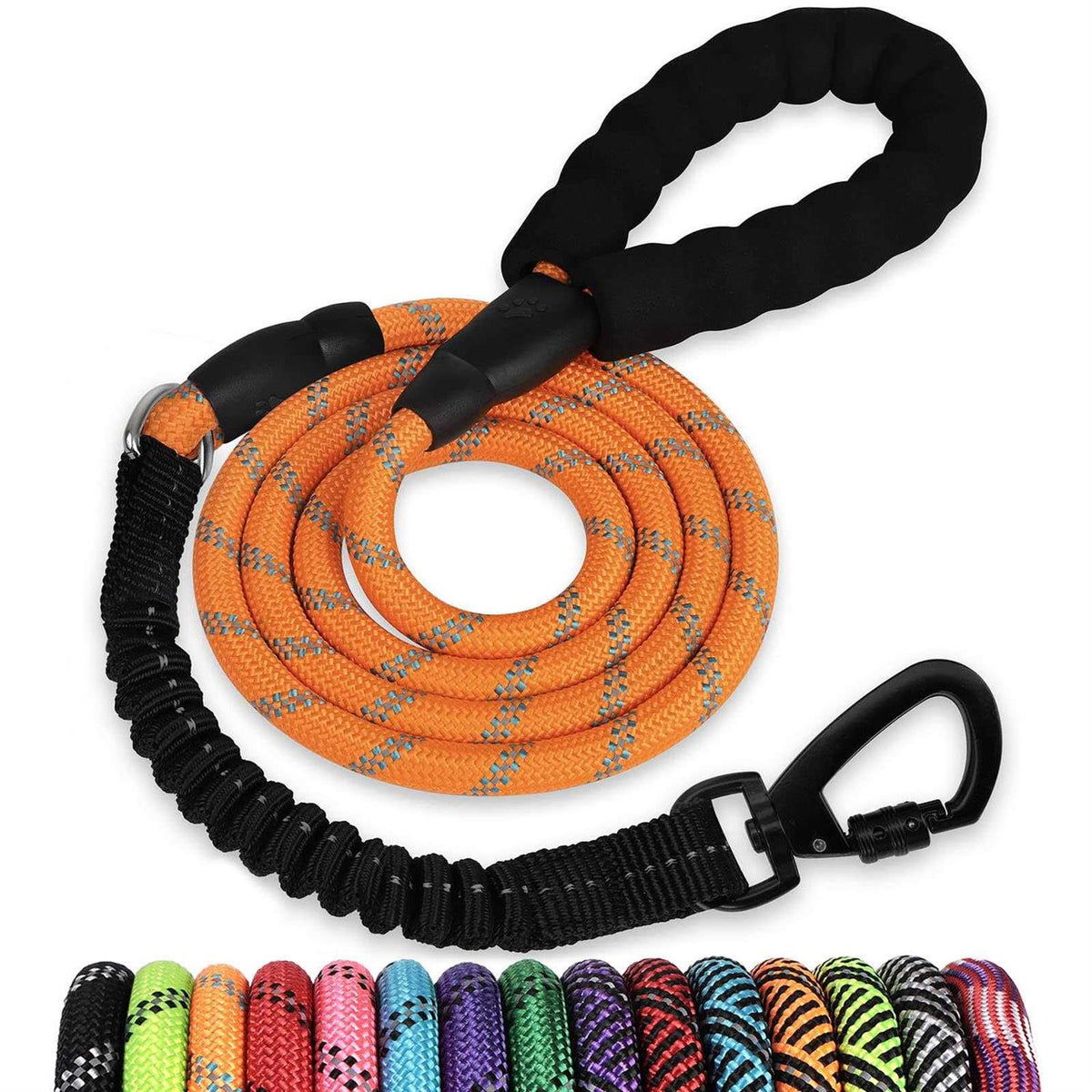 Heavy Duty Reflective Bungee Dog Leash W76072
