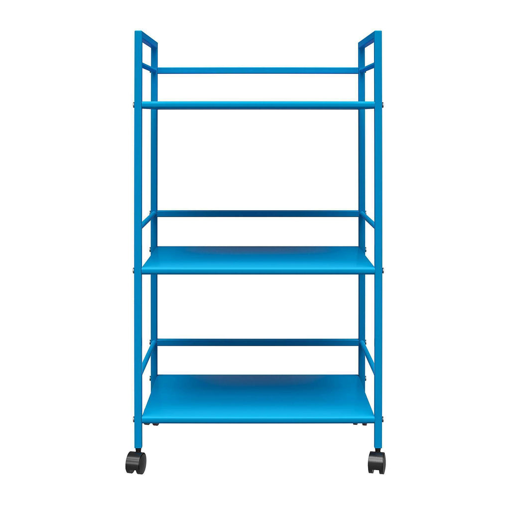 Blue Metal Rolling Cart A2983