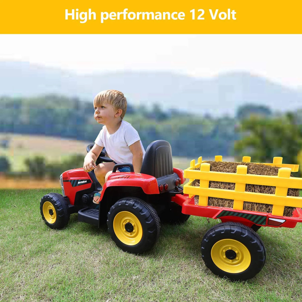 12V 7Ah Kids Electric Tractor with Remote Control H8866