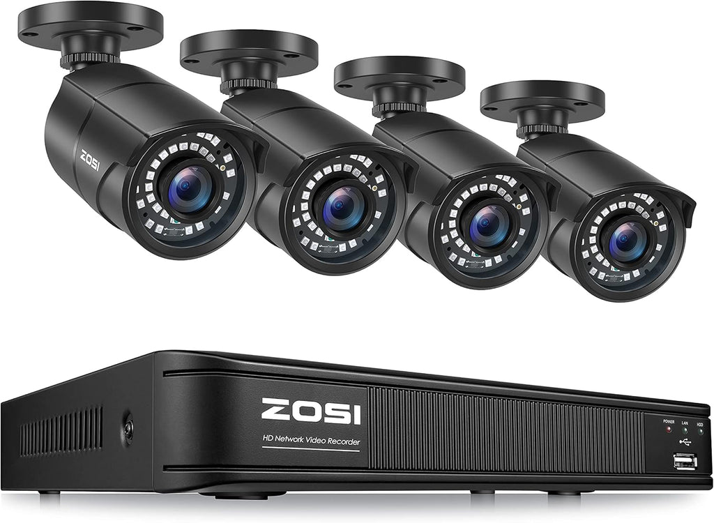 4 Pack 1080p HD Weatherproof Bullet Security Camera F953