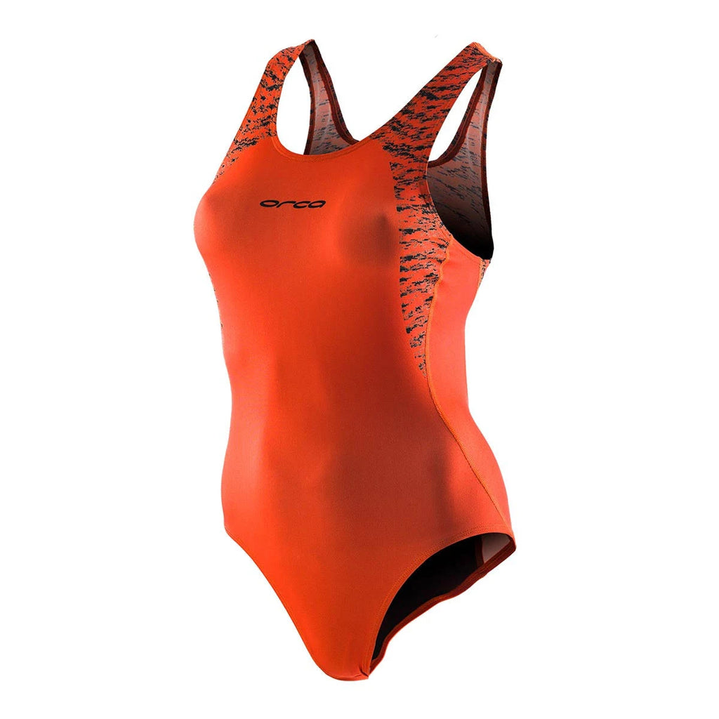 Orange Black Swimsuit O6718