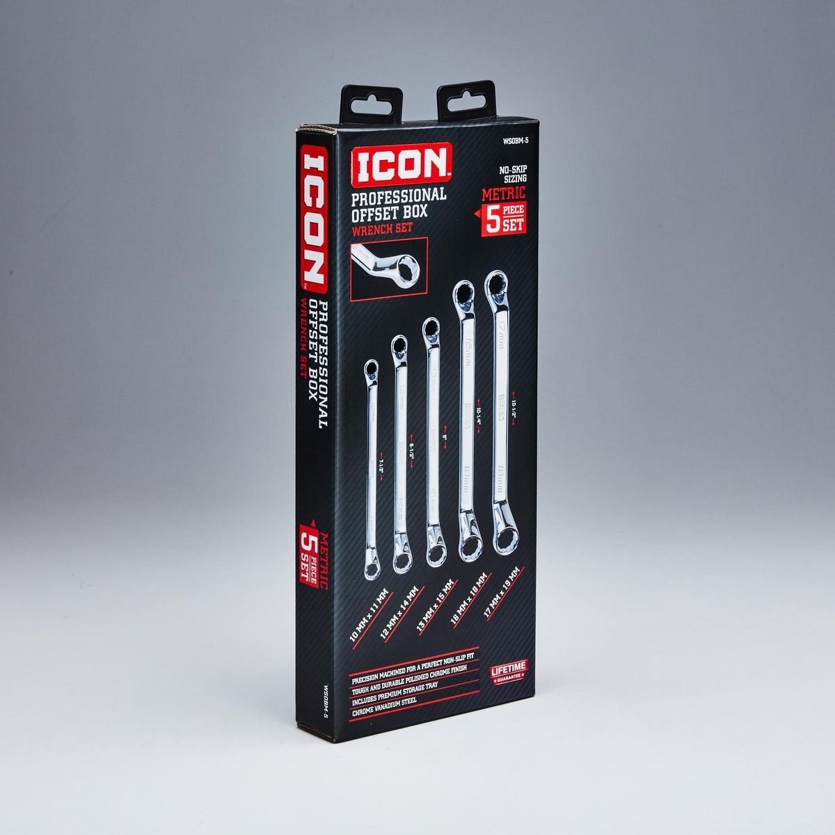 Metric Offset Box Wrench Set, 5 Piece R600902