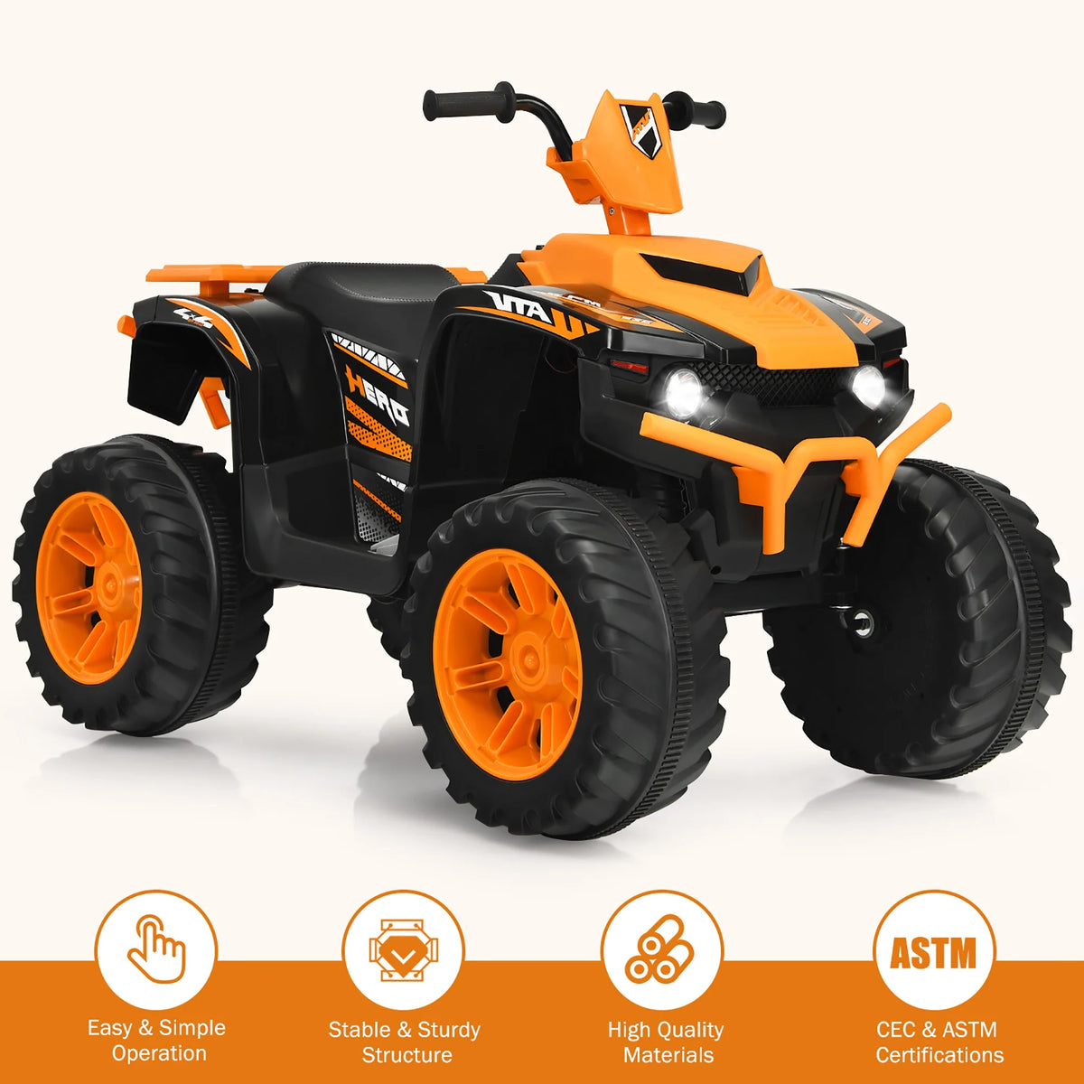 12V Kids 4-Wheeler ATV Quad Ride On Car S191