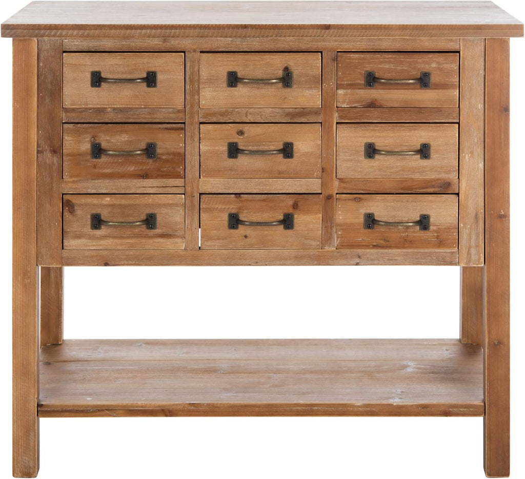 Natural Oak 9 Drawer Chest S1290
