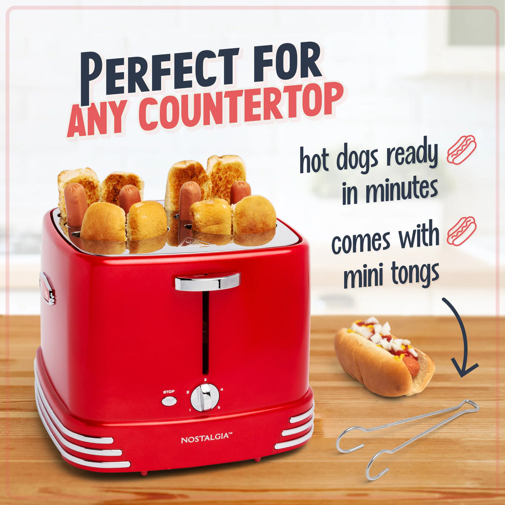 4 Hot Dogs & Buns Pop-Up Toaster K9346