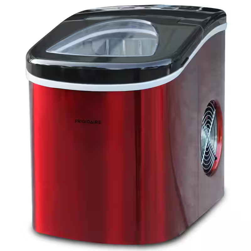 Portable Counter Top Ice Maker in Red Stainless Q444