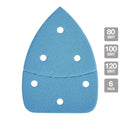 80, 100, 120-Grit Hook-and-Loop Corner Detail Sanding Sheets, 6-Pack A33840