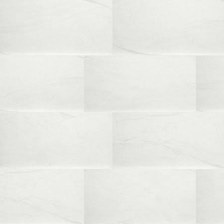 White 12 in. x 24 in. Matte Porcelain Floor and Wall Tile N966380