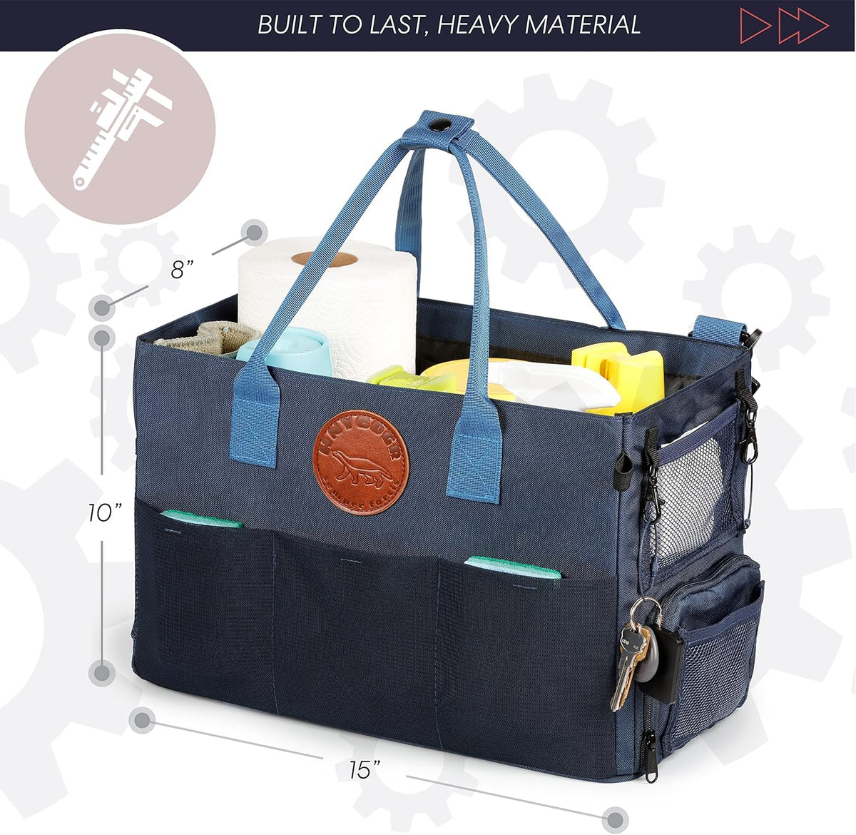 Large Cleaning Caddy Bag with Shoulder Strap N2812