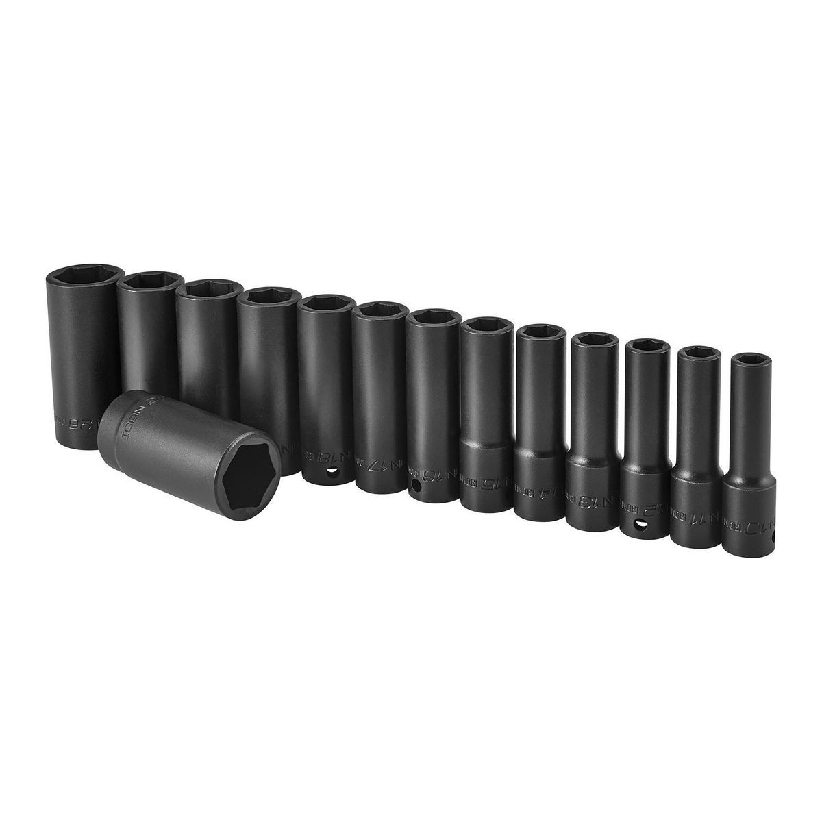 1/2 in. Drive Metric Deep Impact Socket Set, 14-Piece J927