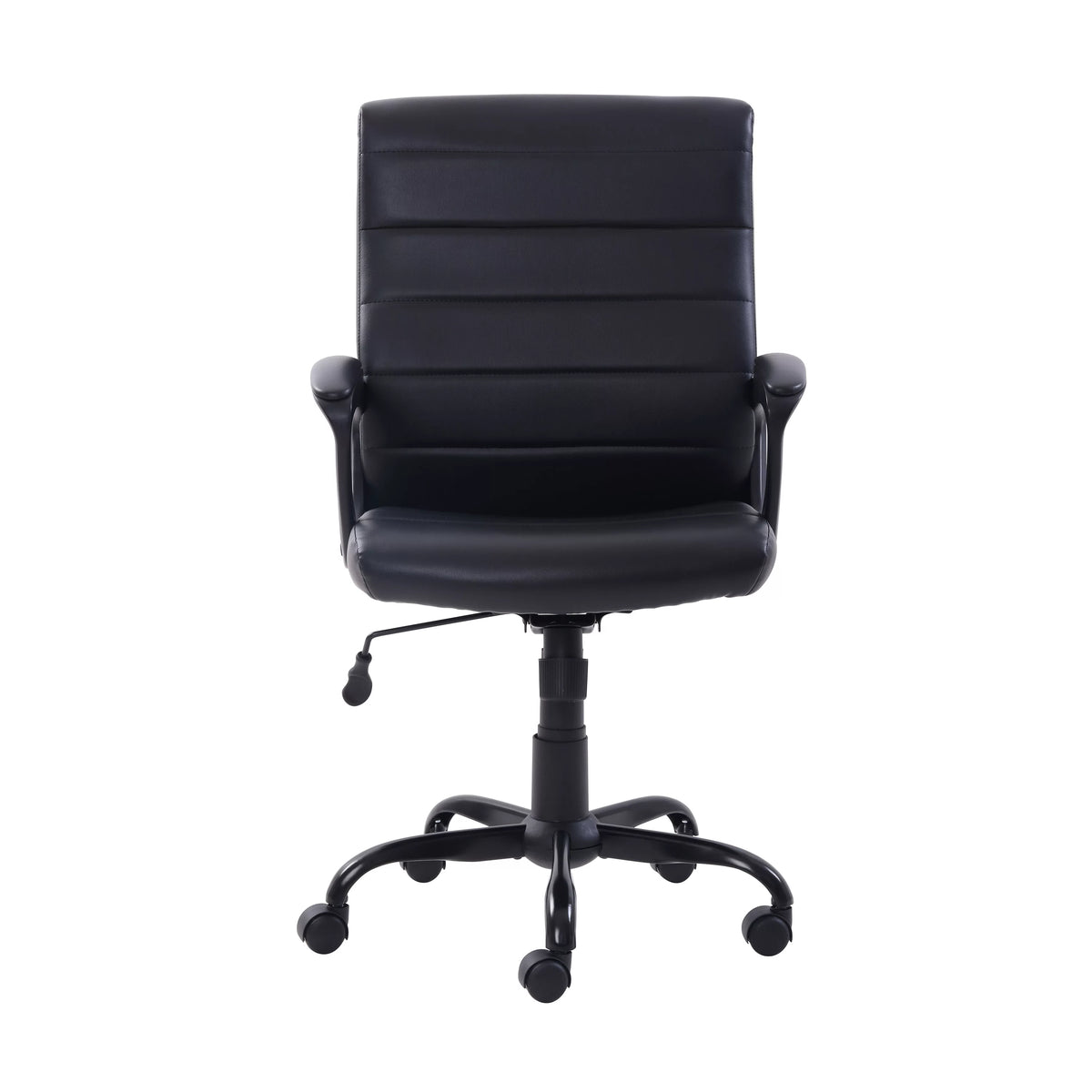 Black Bonded Leather Mid-Back Office Chair C1670