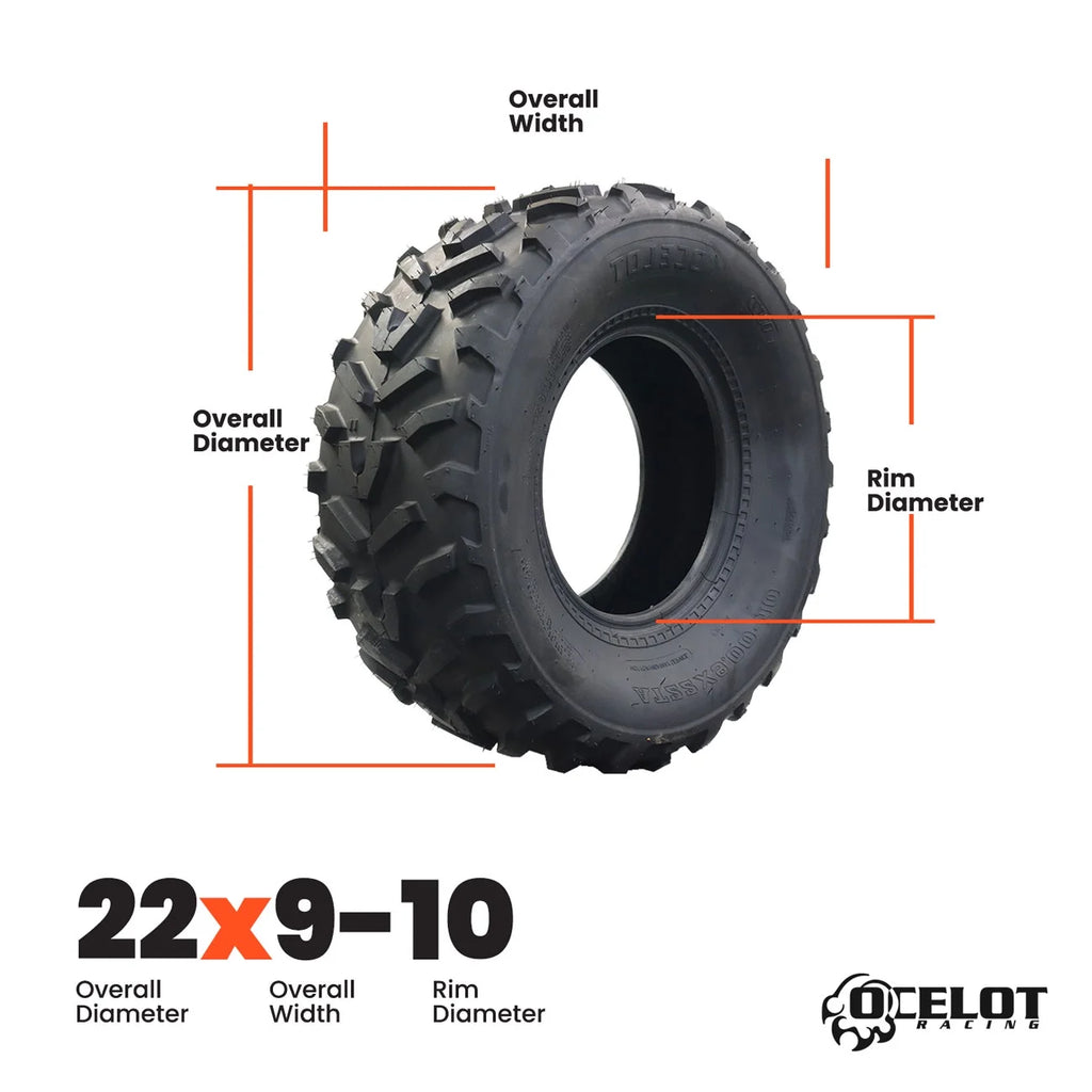 22 x 9 - 10 ATV Tire H198