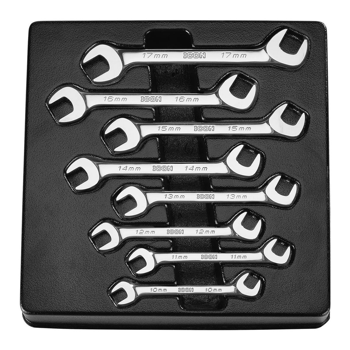 8-Piece Metric Angled Open-End Wrench Set L5346