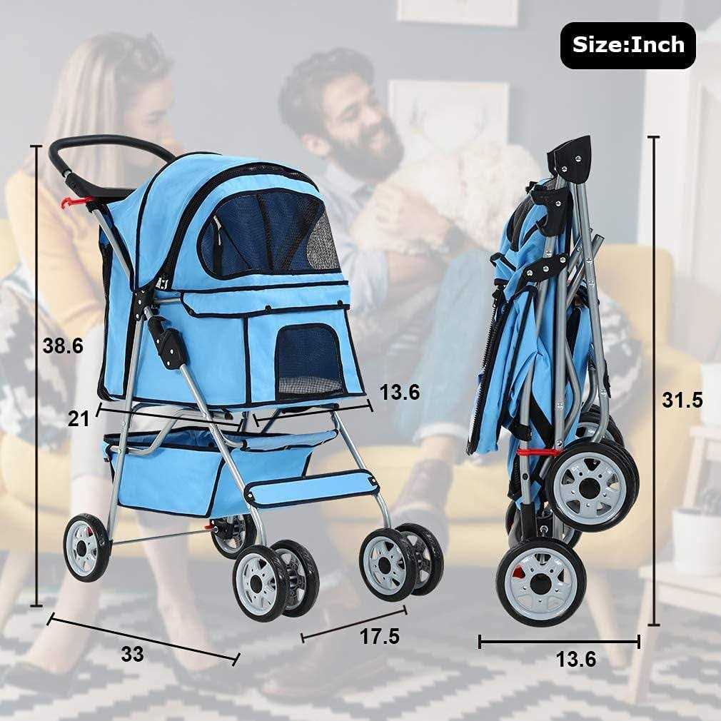 Pet Stroller Folding Carrier L715