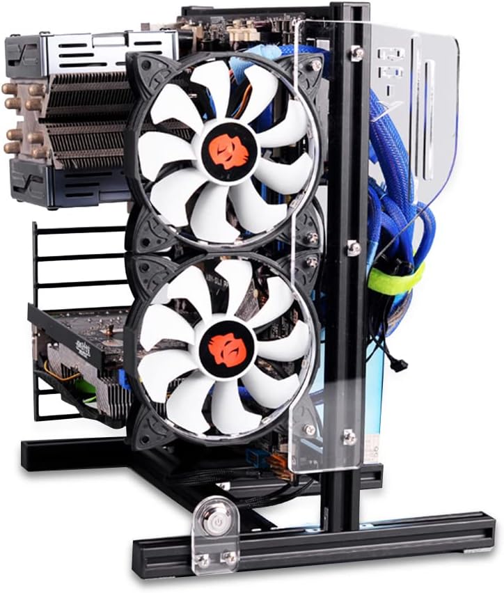 Open Aluminum Alloy Frame ATX PC Computer Chassis O721878