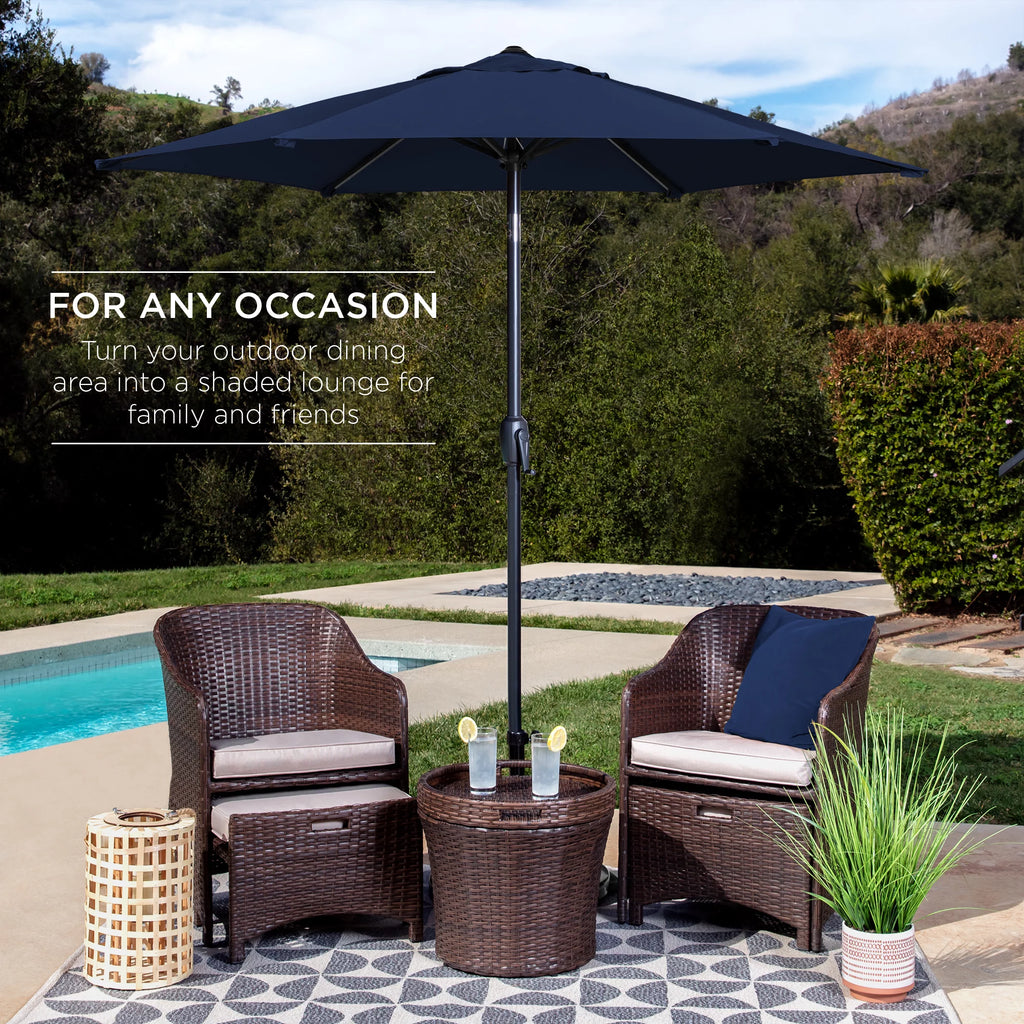 7.5ft Heavy-Duty Outdoor Patio Umbrella L856236