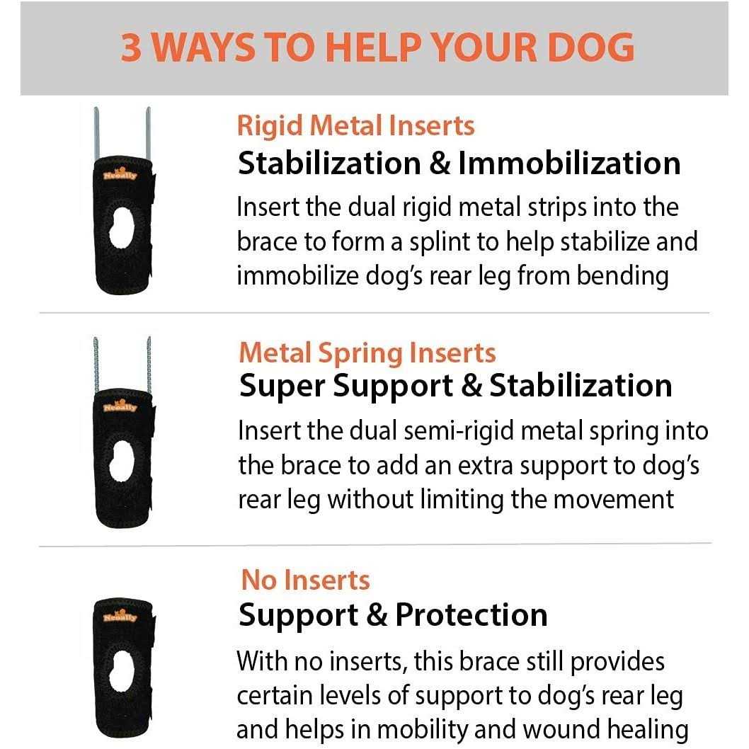 Short Rear Leg Support Small Dog Splint Braces Z801492