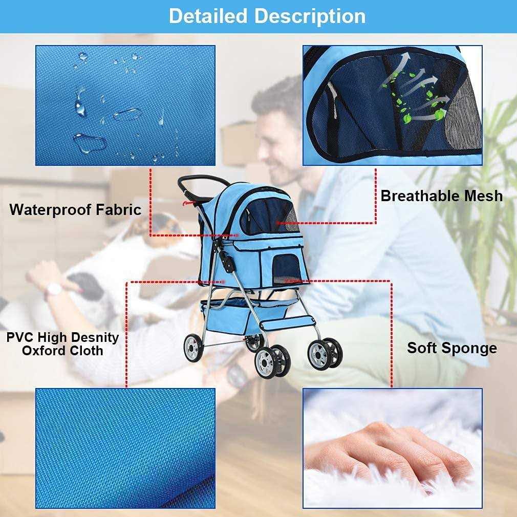 Pet Stroller Folding Carrier L715