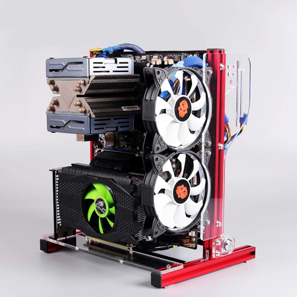 Open Aluminum Alloy Frame ATX PC Computer Chassis O721878