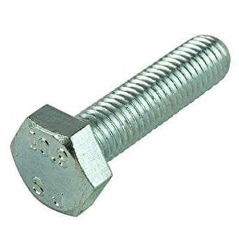 M8 x 25mm Hex Cap Screw Class 8.8 Zinc Plated Steel 100 pcs P2875