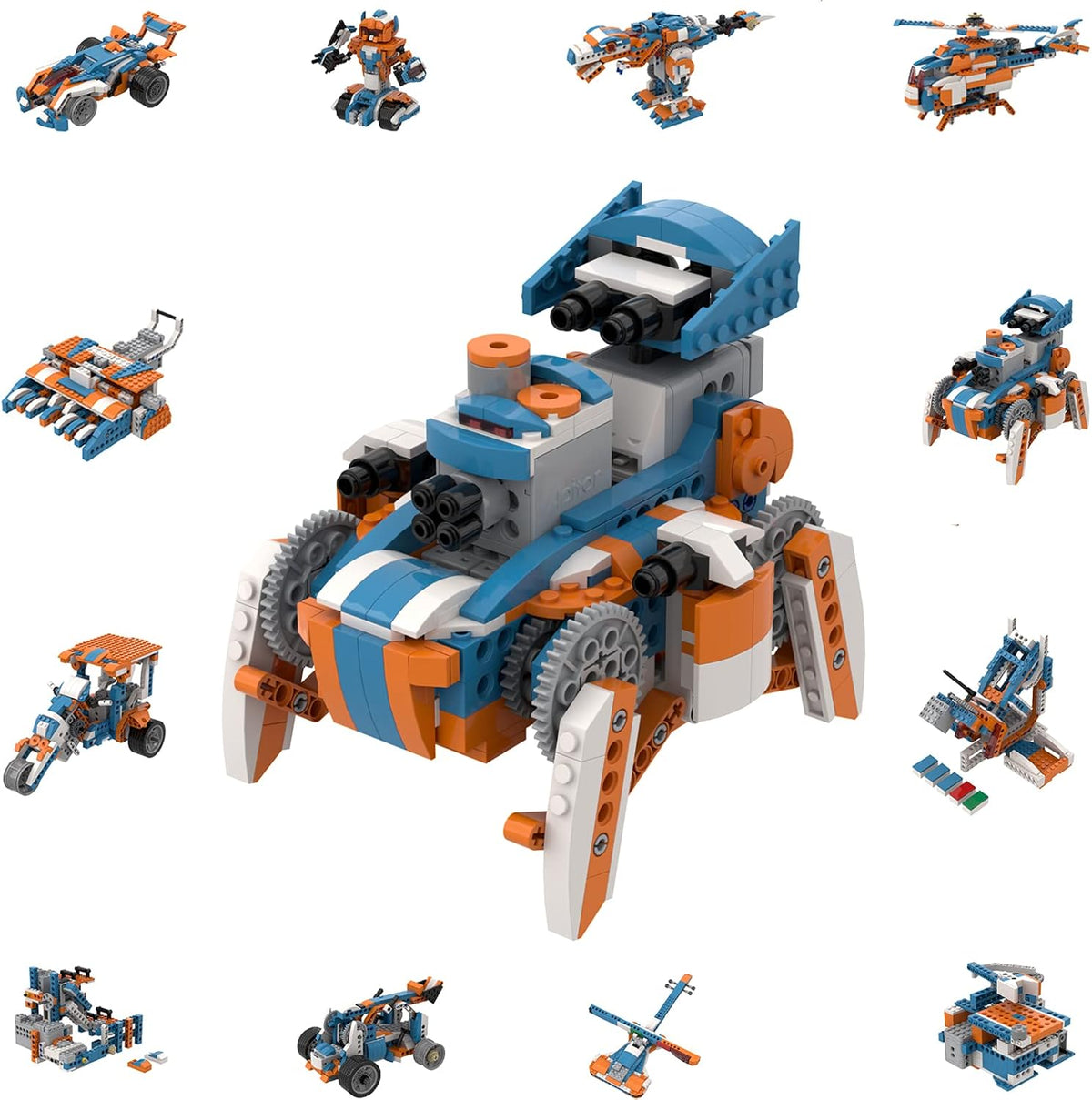 12-in-1 Coding Robot Stem Learning Toys Building Blocks D76774