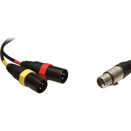 5-Pin Stereo XLR Female to Dual XLR Male Y-Cable G7398