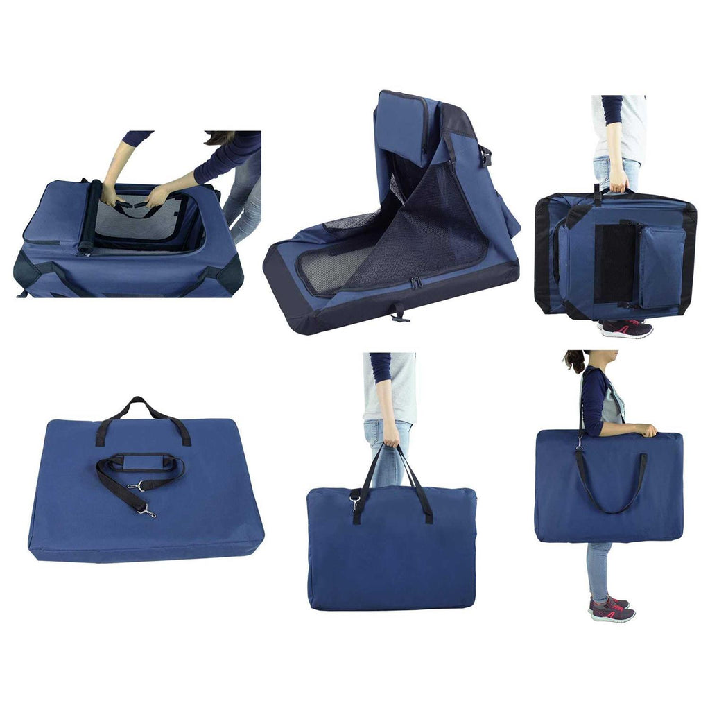 3-Door Folding Soft Dog Crate Q154975