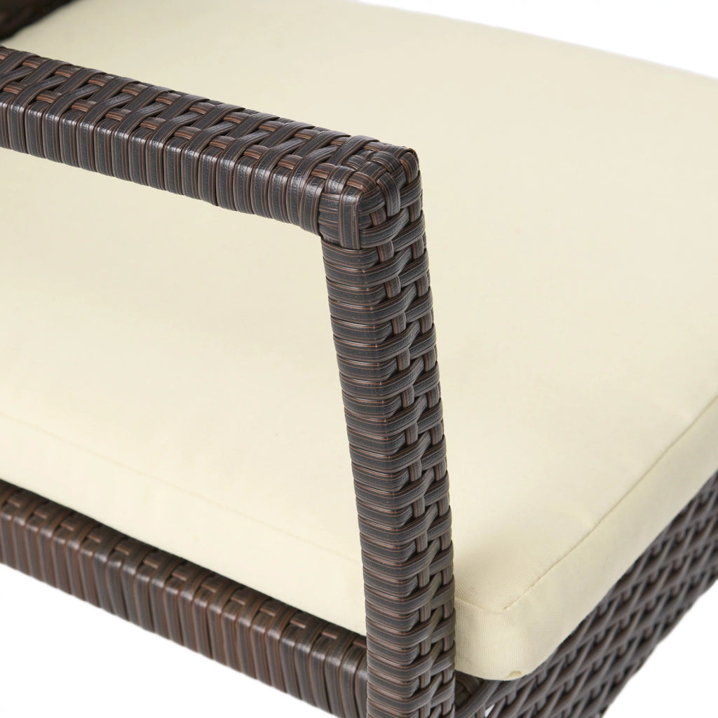 Multibrown Wicker Outdoor Dining Chair Set of 2 L505715