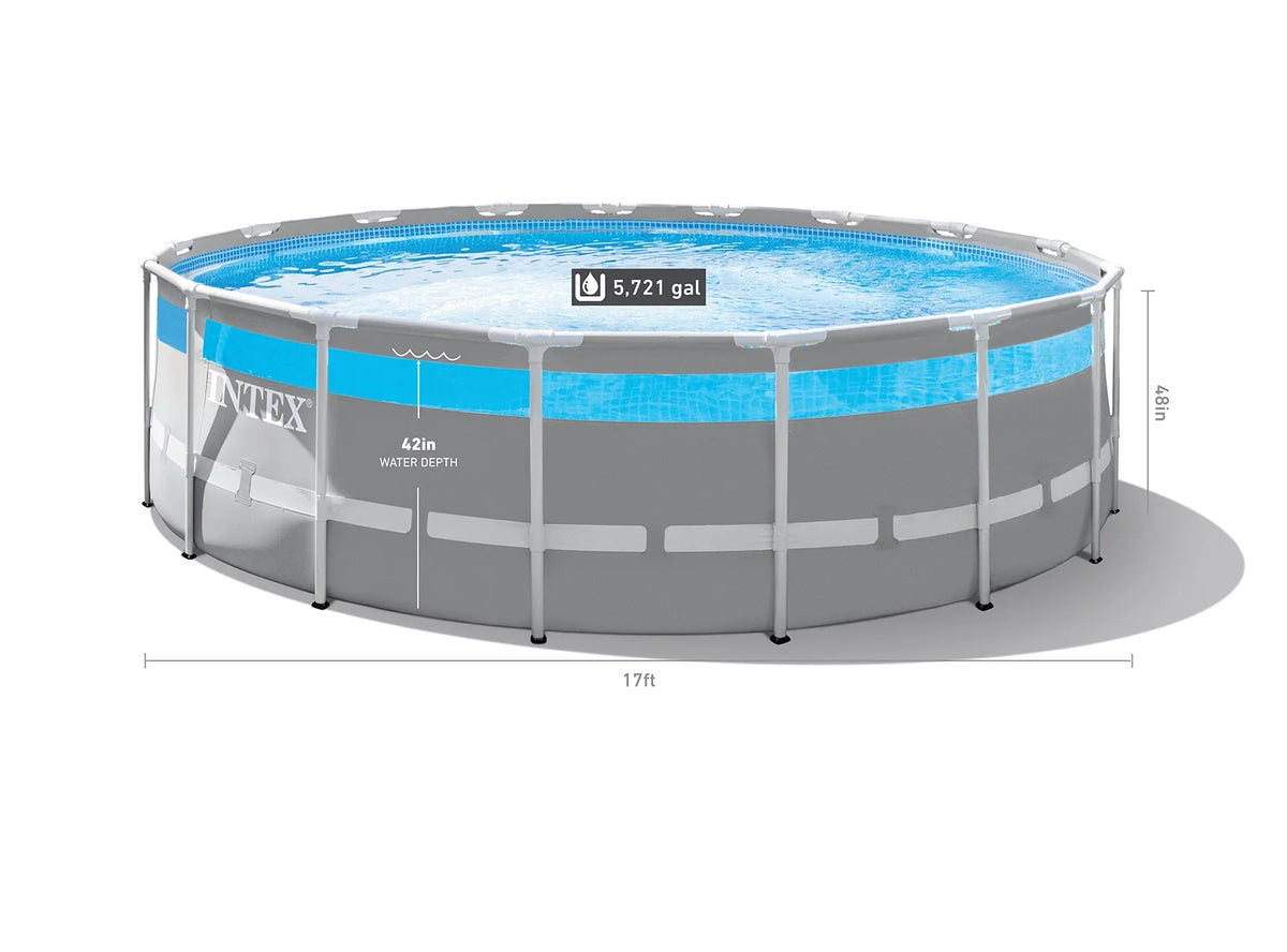 Clearview Prism Frame Above Ground Swimming Pool Set with Pump R283