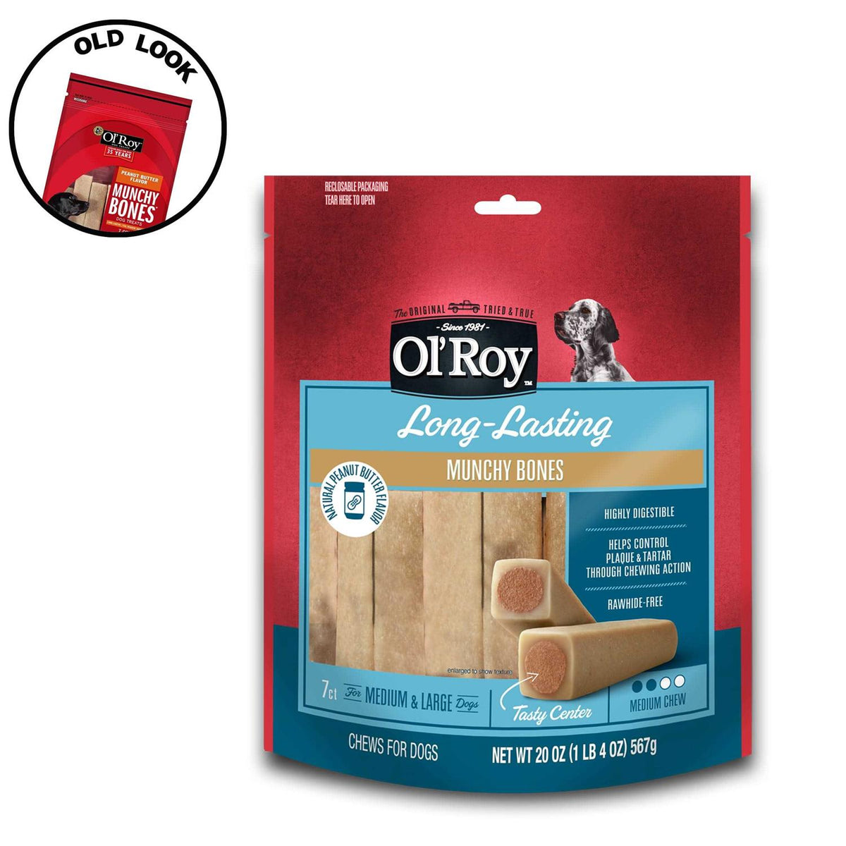 Natural Peanut Butter Flavor Dog Chews T6646
