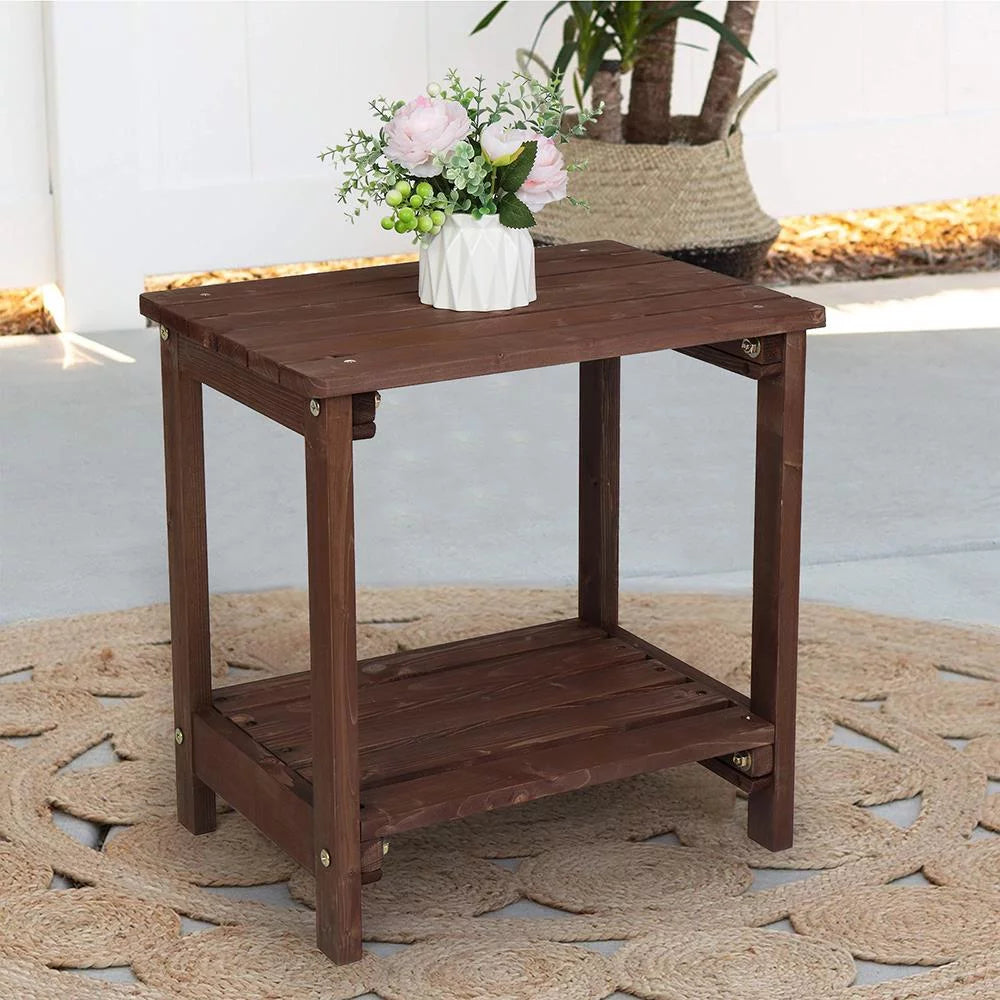 Wood 19 Rectangular Side Table C697626