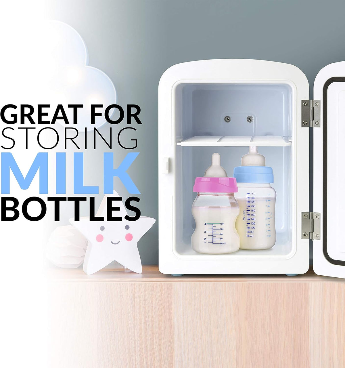 6-Can Mini Refrigerator with Carry Handle U26303