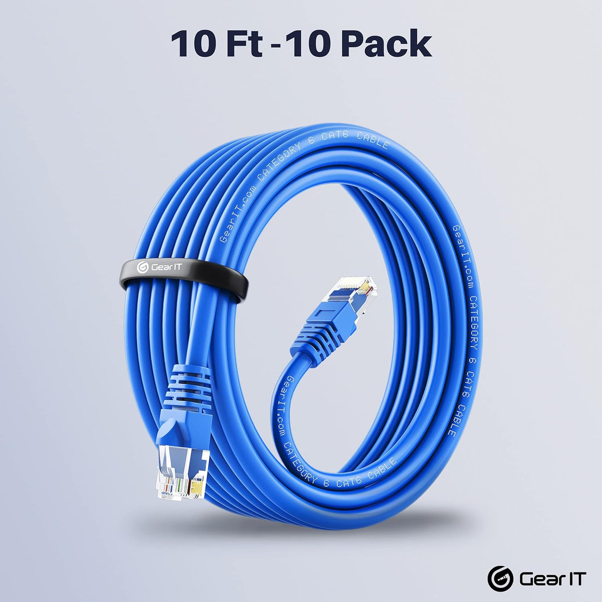 Cat 6 Ethernet Cable 6 ft 20-Pack Blue I5017