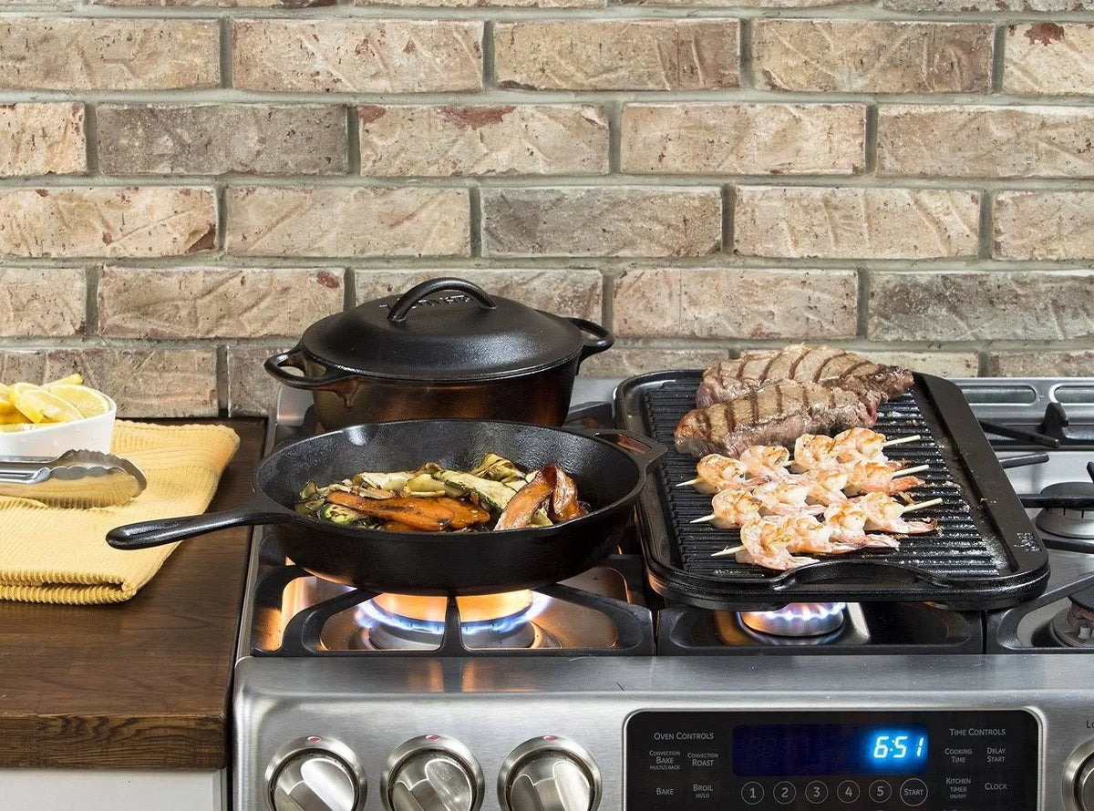 Cast Iron Reversible Grill/Griddle V252