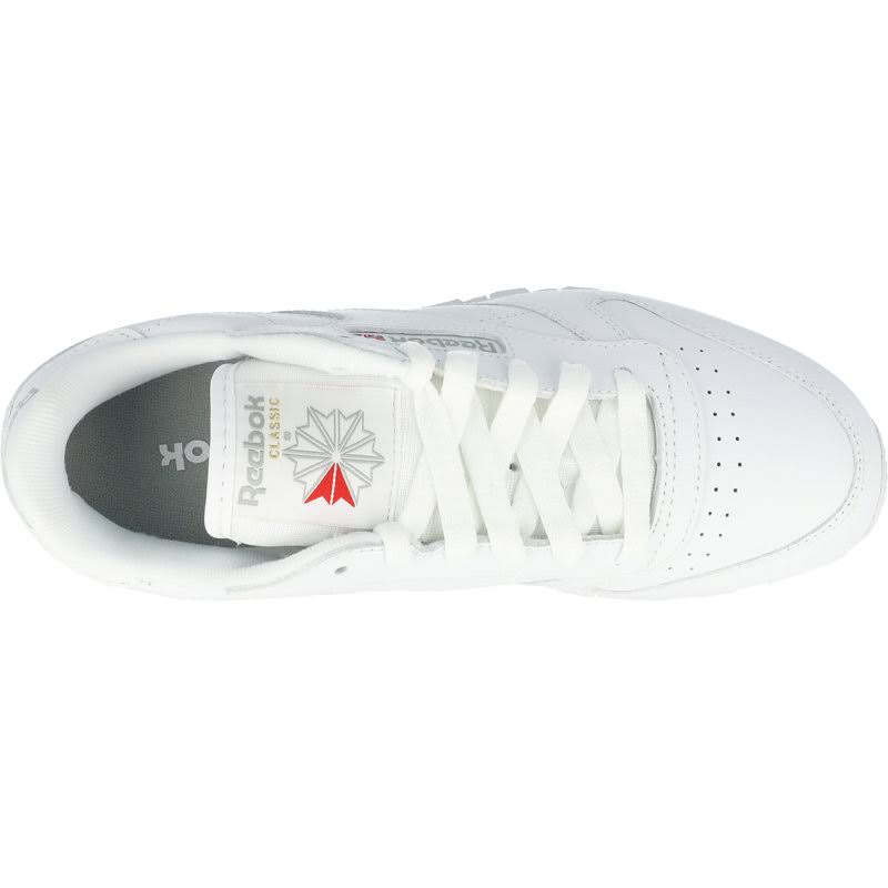 White Leather Trainers Q8218