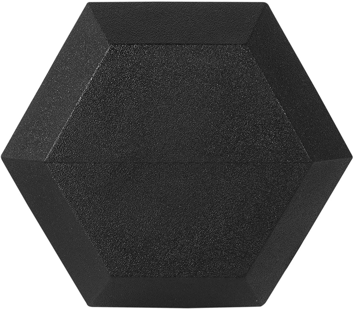 Rubber Encased Hex Dumbbell Pair Black A9706