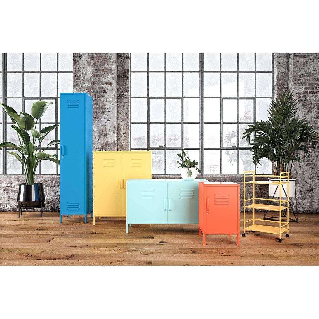Blue Metal Rolling Cart A2983
