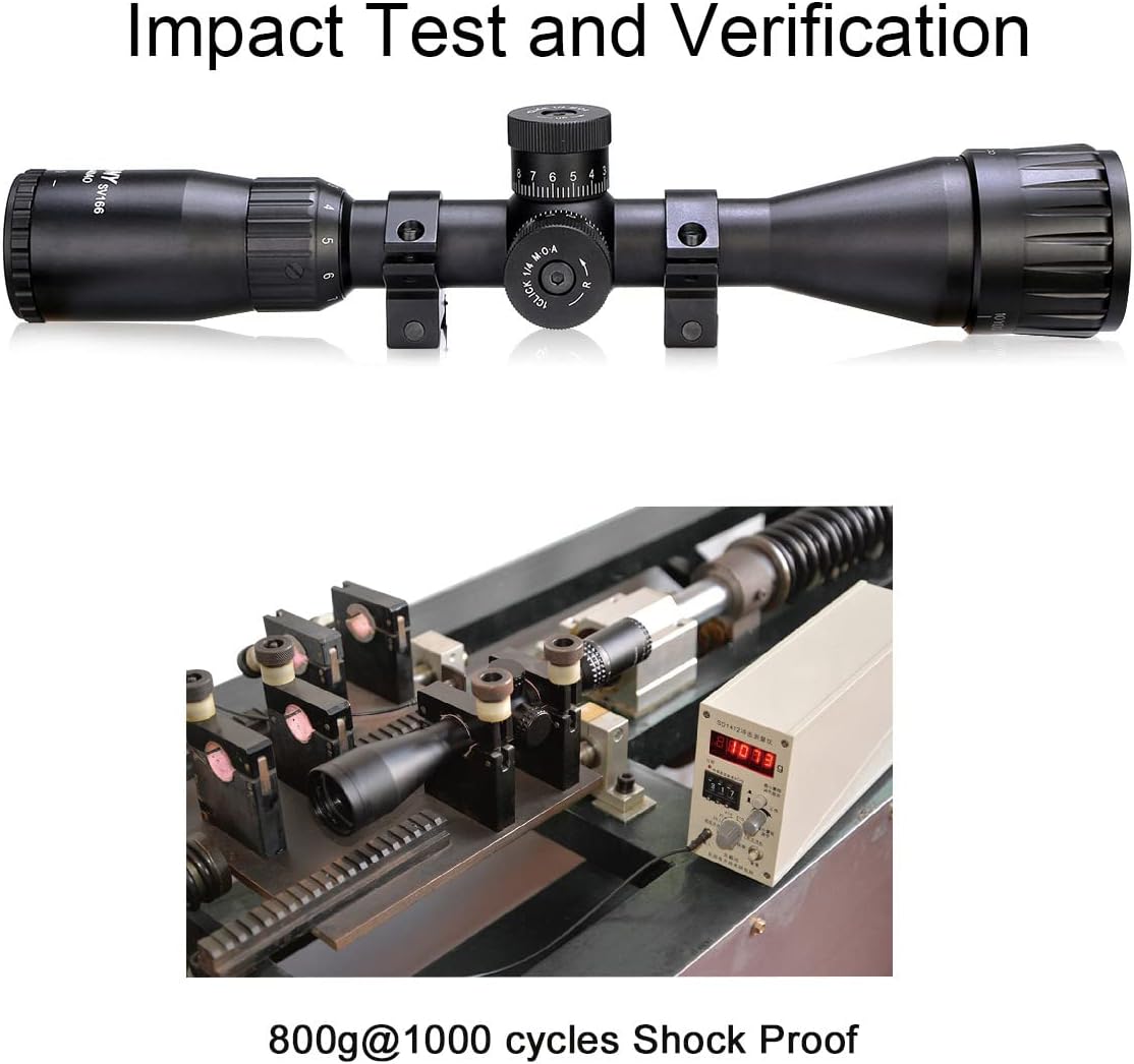 3-9x40 AO Rifle Scope with Mil Dot Reticle T640