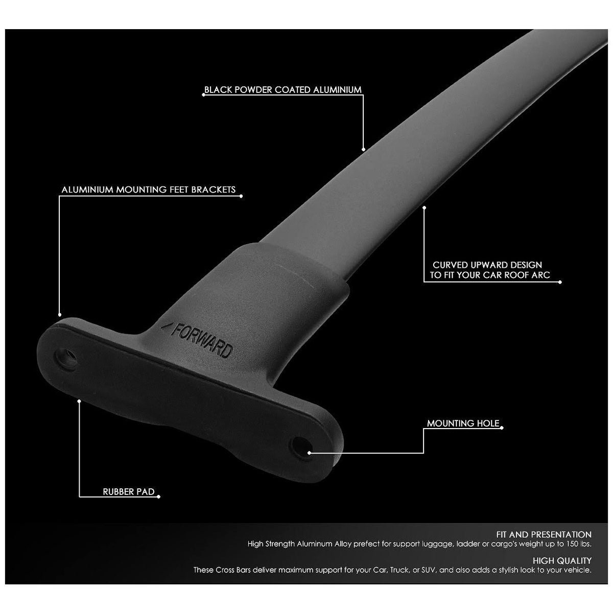Aluminum Roof Rack Cross Bar Cargo Carrier S6611